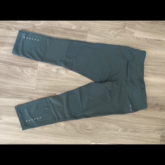 Nike Mid Length Teal Leggings - Picture 3 of 4